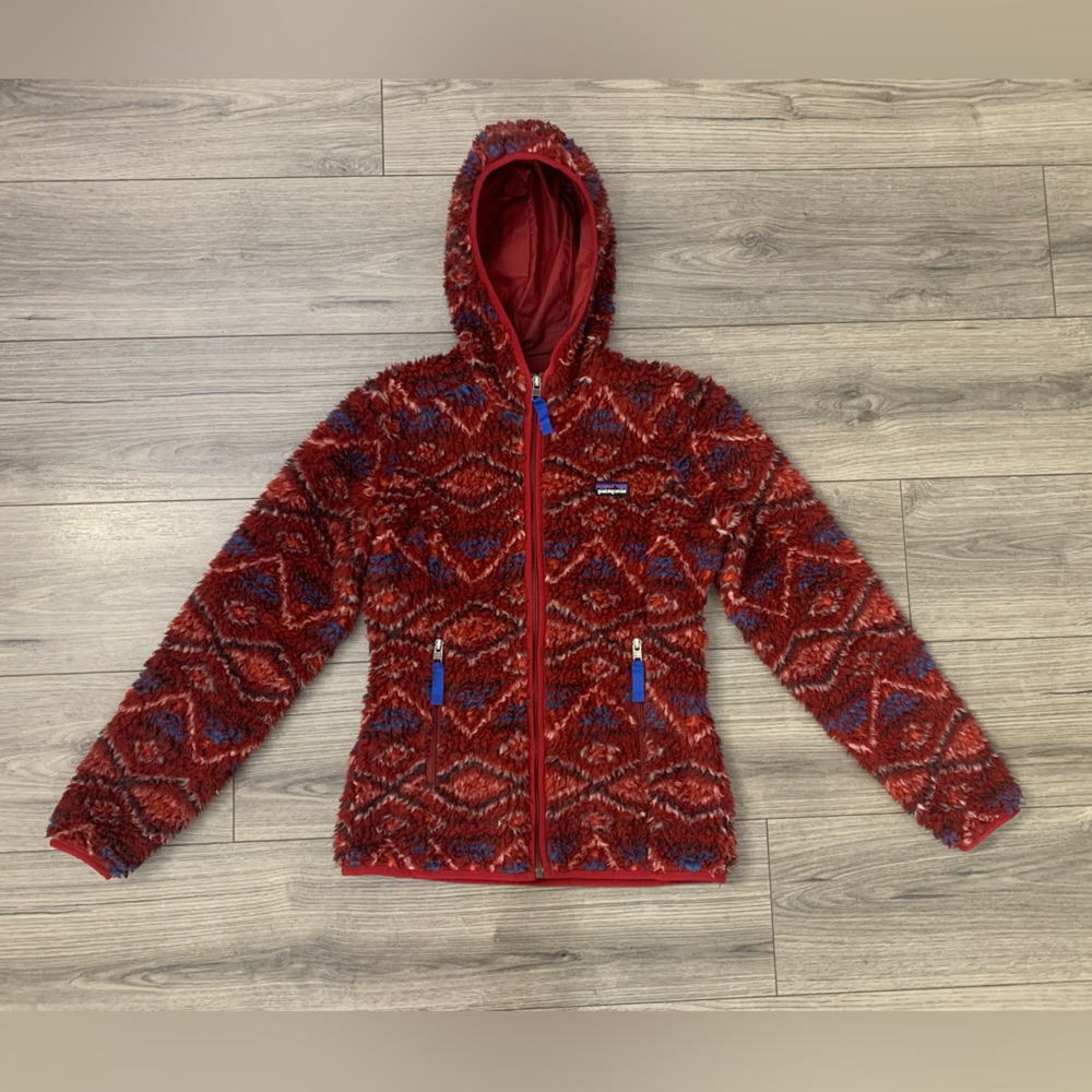 Patagonia Aztec Retro-X Deep‎ Pile Fleece Jacket Women Size XS